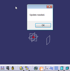 catia macro update needed